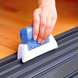 レールの汚れ落とし